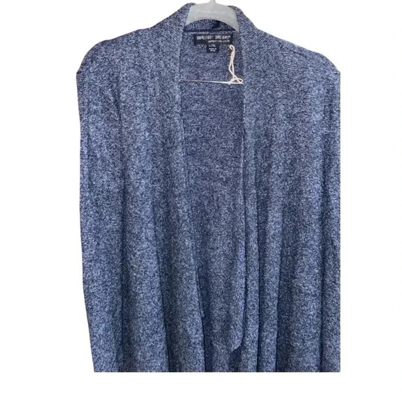 Barefoot Dreams Bamboo Chic Lite Knit Heather Blue L/XL - Picture 3 of 7